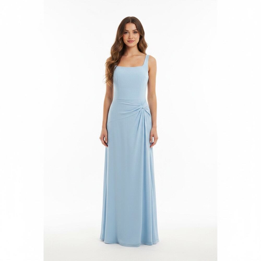 NWT  Petal & Pup Nadea Faux Wrap Maxi Dress Sky Pastel Blue Wedding Bridesmaid M